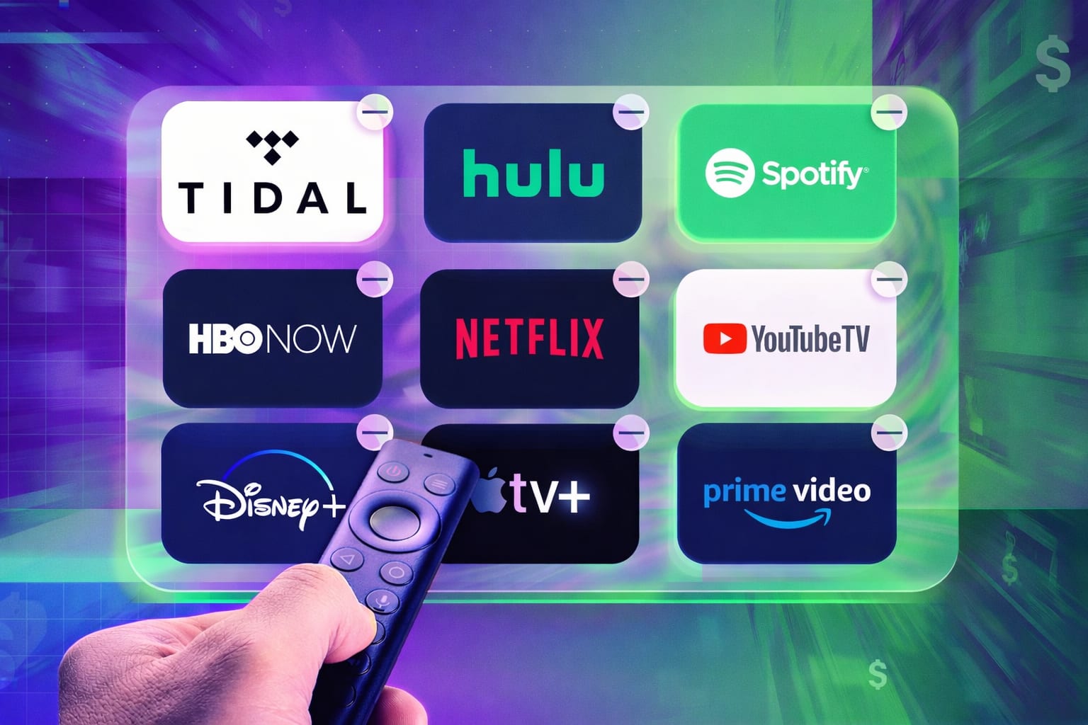 TV and streaming subscription services on screen — how to decide which ones to cancel, pause, or downgrade