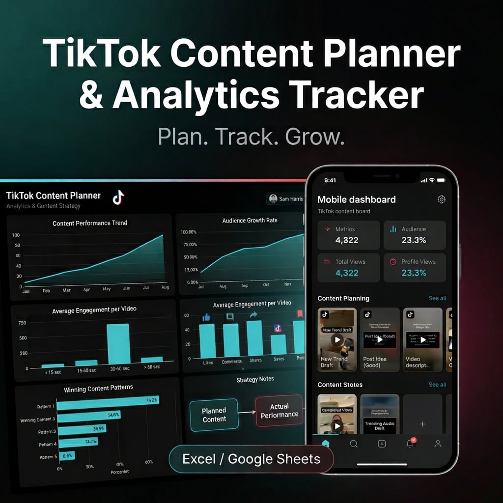 TikTok Content Planner & Analytics Tracker